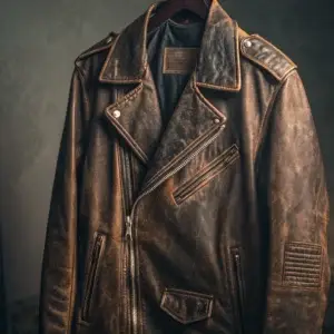 Vintage leather jacket category image.
